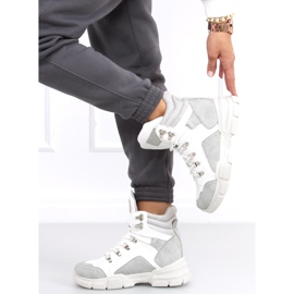 Brita LT.GREY magasszárú tornacipő fehér szürke 1