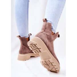 Lewski Shoes Velúr Workery Lewski 3104 / P Cappucino csizma bézs 1