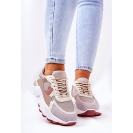 WS1 Sportcipők A Bézs Alessia Platformon 1