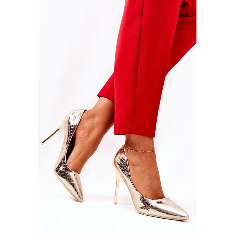 Pins Snake Pattern Golden Tissoria aranysárga 1