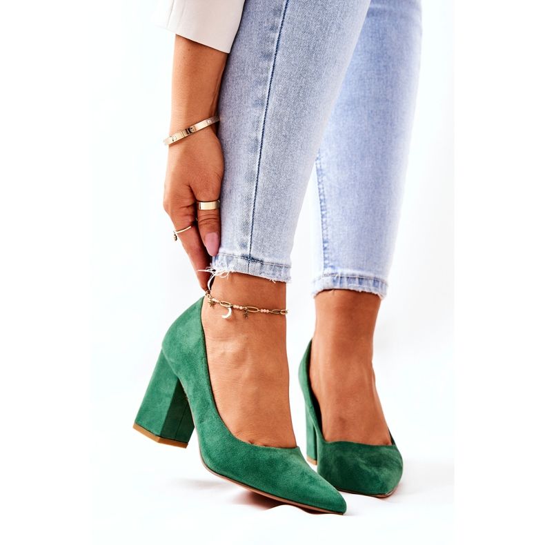 WS1 Szivattyúk Egy Pole Velúr Zöld Florena 1