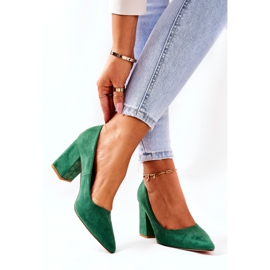 WS1 Szivattyúk Egy Pole Velúr Zöld Florena 2