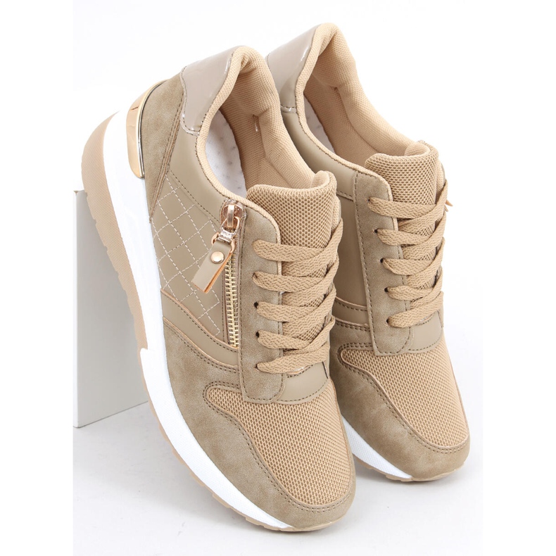 Wedge tornacipő Karita Khaki bézs 2 Wedge tornacipő Karita Khaki bézs 2