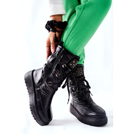 S.Barski Női fekete meleg hócsizma Chardonnay 5