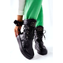 S.Barski Női fekete meleg hócsizma Chardonnay 6