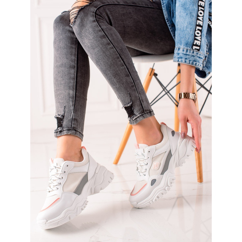 Evento Fehér divatos tornacipő szürke 2