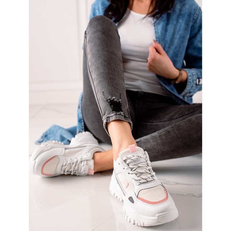 Evento Fehér divatos tornacipő szürke 1