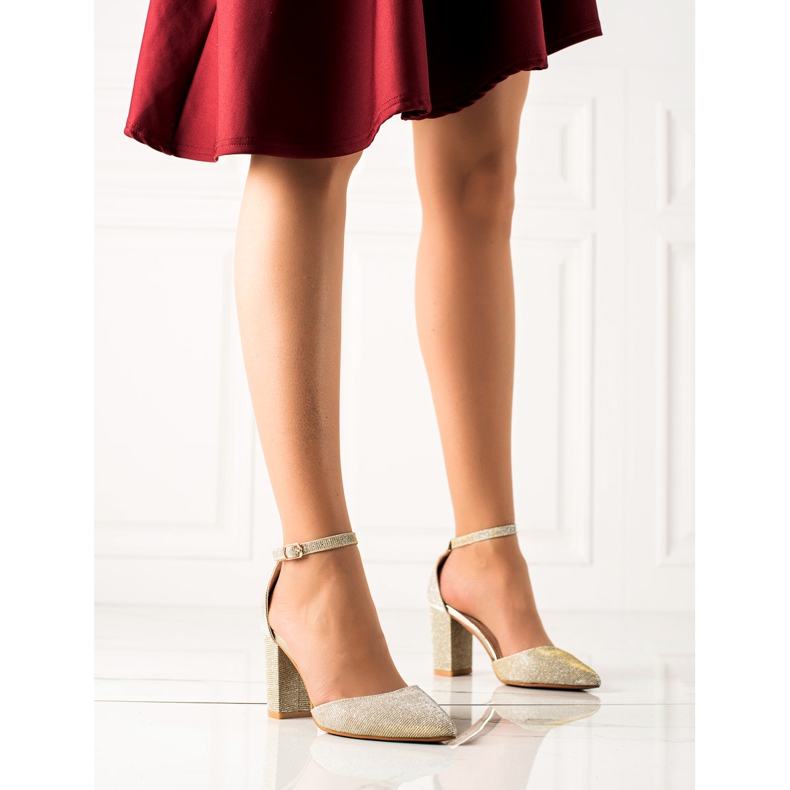 Seastar Arany Pumpák Glitterrel bézs 2