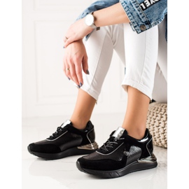 Csillogó VINCEZA tornacipő fekete 1