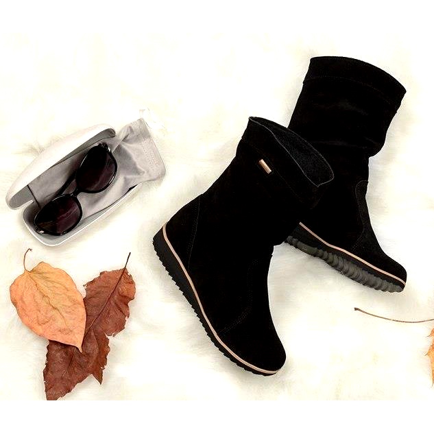 Olivier Bőr csizma Emi Black fekete 1