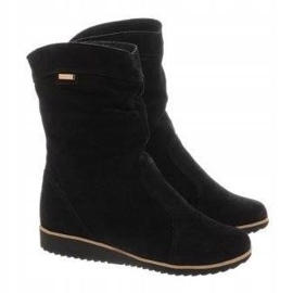 Olivier Bőr csizma Emi Black fekete 2