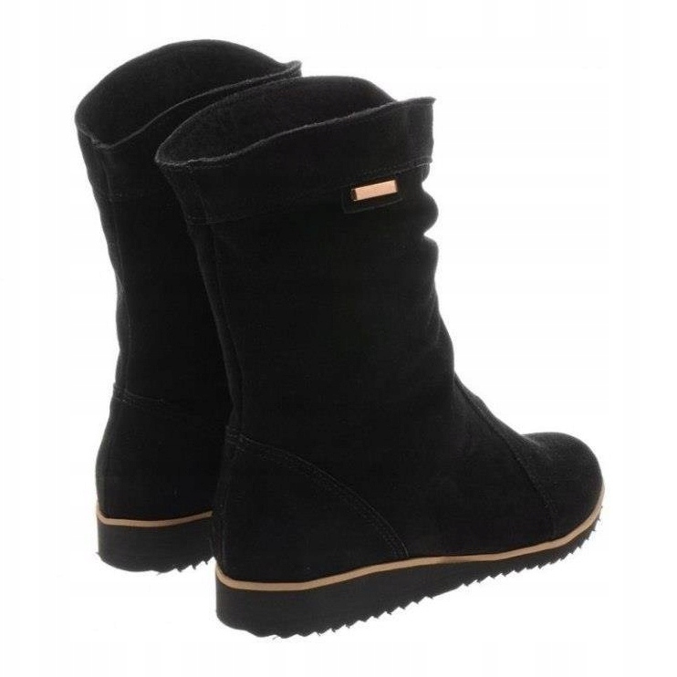 Olivier Bőr csizma Emi Black fekete 3