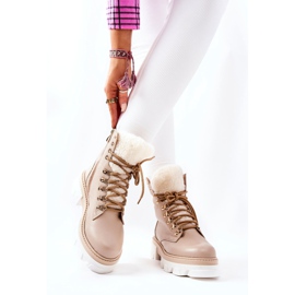 PF1 Meleg bőrcsizma Workery Beige Lecolly bézs 2 PF1 Meleg bőrcsizma Workery Beige Lecolly bézs 2