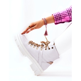 PF1 Fehér Brescia bőr szigetelt csizma 2