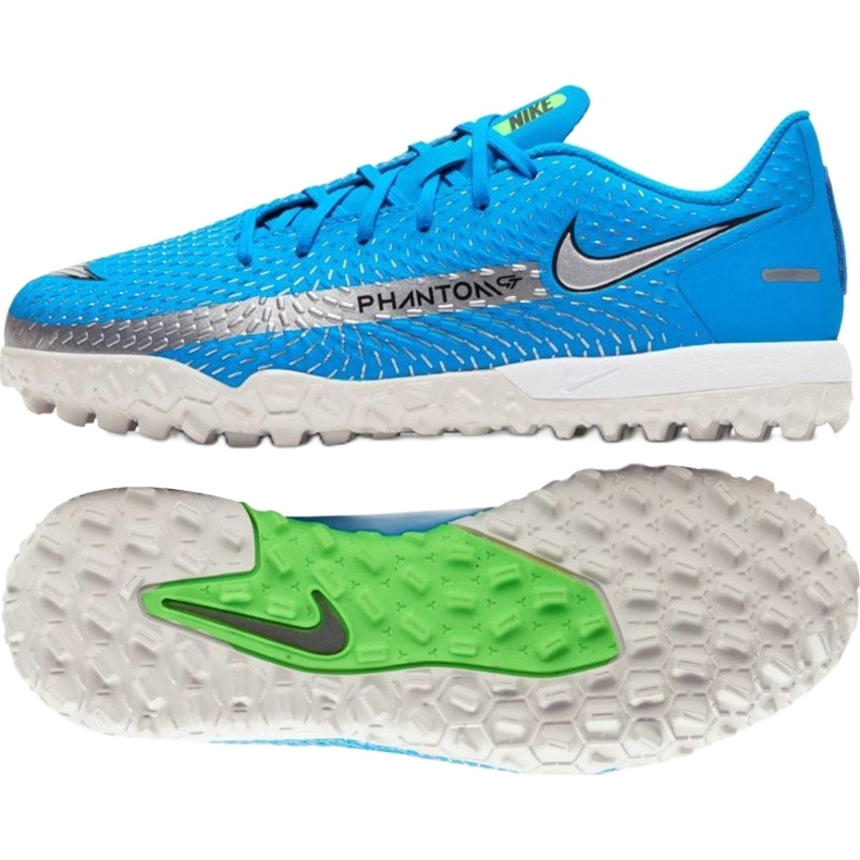 Nike Phantom Gt Academy Tf Jr CK8484 400 futballcipő kék kék 1