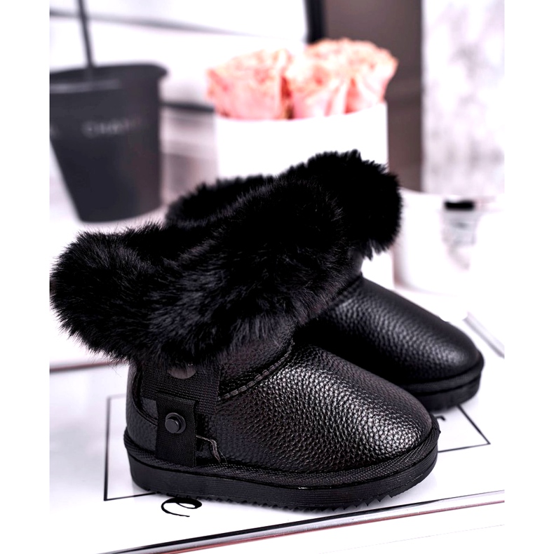 Apawwa Meleg gyermek hócsizma szőrmével Marella szürke 1