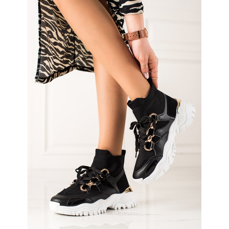 TRENDI Divat Cipők fekete 2