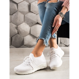 TRENDI Csúsztatható sportcipő fehér 1