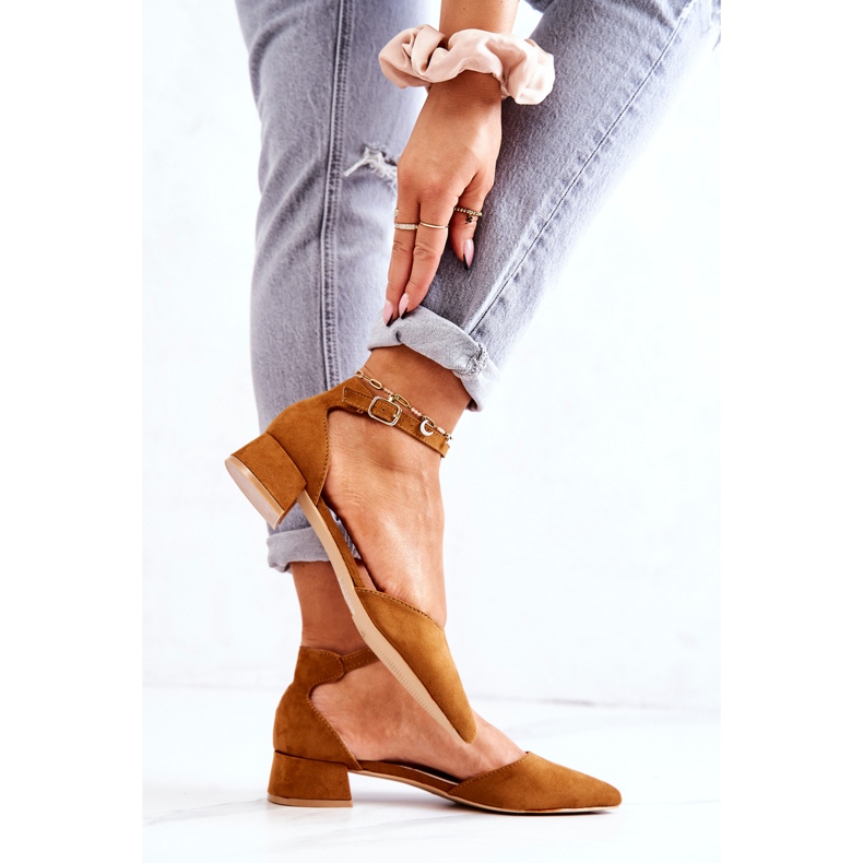 WS1 Velúr szivattyúk Spitz Camel Calliope-ban barna 1