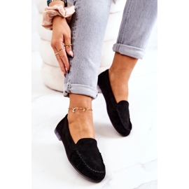 Velúr Loafers Sergio Leone MK722 fekete 1