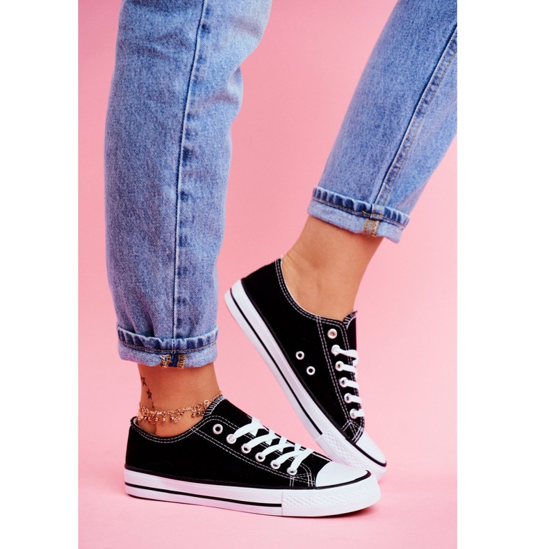 PS1 Omerta fekete cipők fehér talppal 1