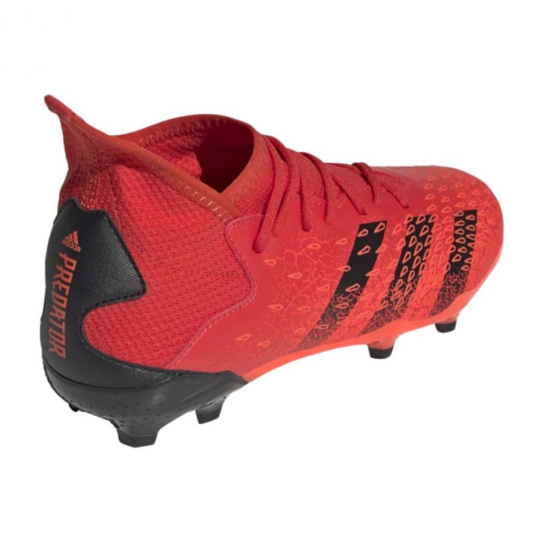 Adidas Predator Freak.3 Fg Jr FY6282 futballcipő narancs és vörös 1