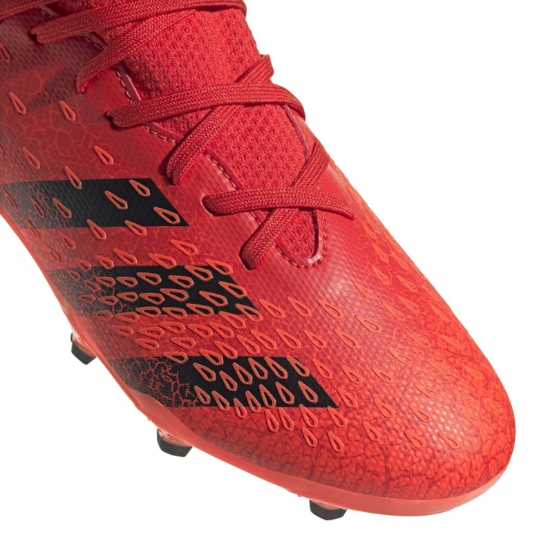 Adidas Predator Freak.3 Fg Jr FY6282 futballcipő narancs és vörös 3
