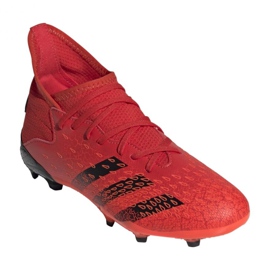Adidas Predator Freak.3 Fg Jr FY6282 futballcipő narancs és vörös 4