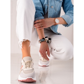 Sweet Shoes Divatos cipők bézs fekete 2