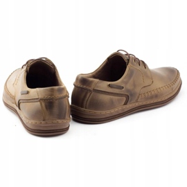 Polbut Bőr férfi cipő J44PŁ barna 4