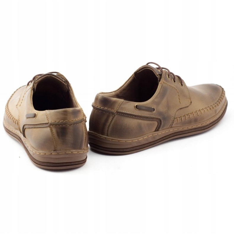 Polbut Bőr férfi cipő J44PŁ barna 4