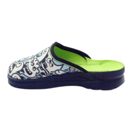 Befado gyermekcipő színező papucs fehér sötétkék kék 2