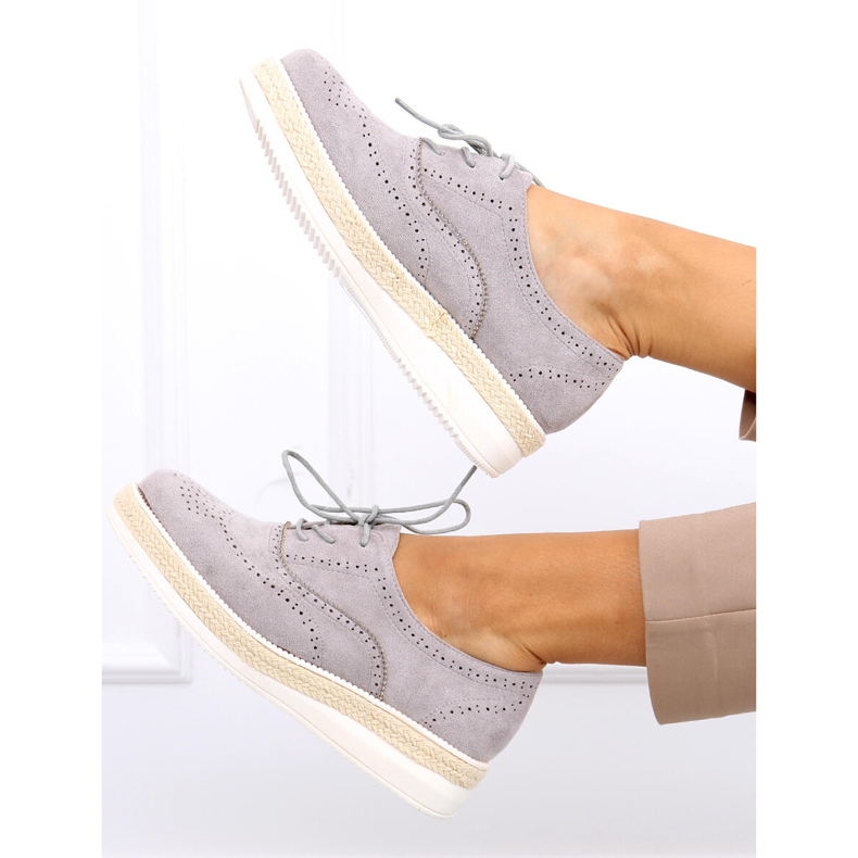 Női cipő espadrilles Apia Grey szürke 2