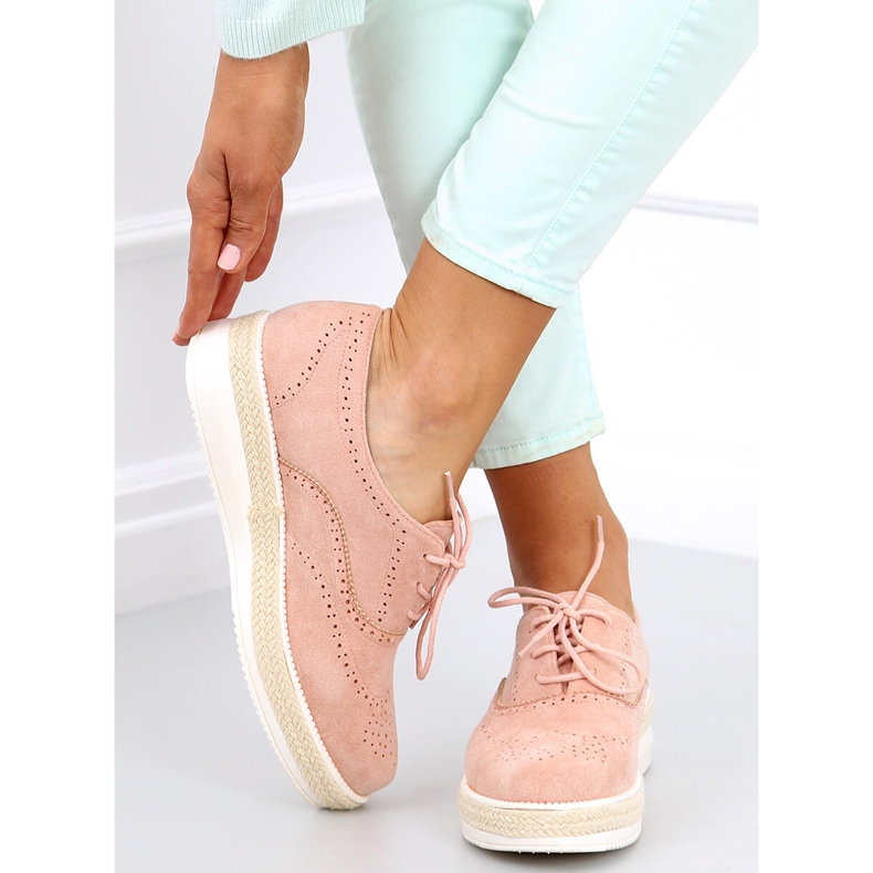 Női cipő espadrilles Apia Pink rózsaszín 2