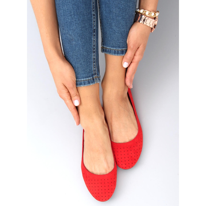 Áttört balerinák Ameli Red piros 1