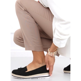 Női naplopók, espadrillák Hilma Black fekete 2 Női naplopók, espadrillák Hilma Black fekete 2