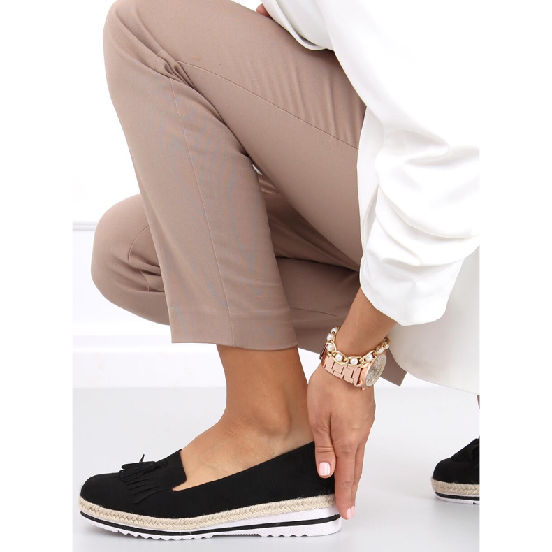 Női naplopók, espadrillák Hilma Black fekete 2 Női naplopók, espadrillák Hilma Black fekete 2