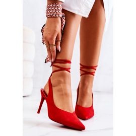 PS1 Stilettos Tied Red Callie piros 1