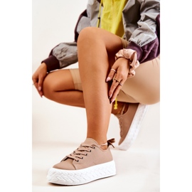 Cipők Egy Masszív Platform Bézs Suzane 2