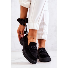 PL5 Velúr Loafers La.Fi Black Sapphira fekete 2