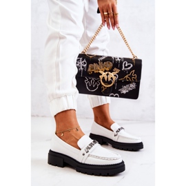 PL5 Bőr Loafers Letters La.Fi Fehér Jenefer 1