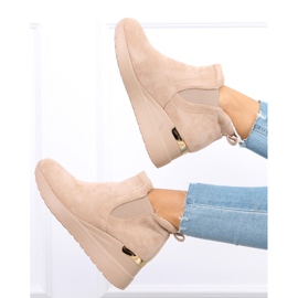 Florens Beige ékcsizma bézs 1