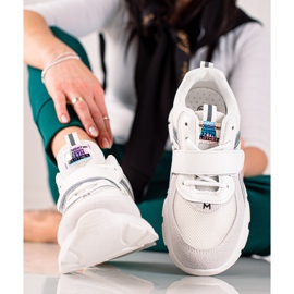 TRENDI Sport tornacipő tépőzárral szürke 2