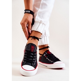 Bőr tornacipő Big Star JJ274129 Fekete 1