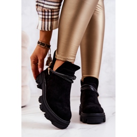 PS1 Velúr munkáscsizma csíkokkal, fekete Moriah 1