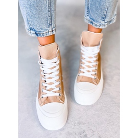 Kenya Khaki vászon tornacipő bézs 1