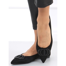 Arte Black balerinák mandulás lábujjakkal fekete 2