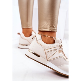 FS2 Sportcipők a Bézs Ginevra Platformon 1