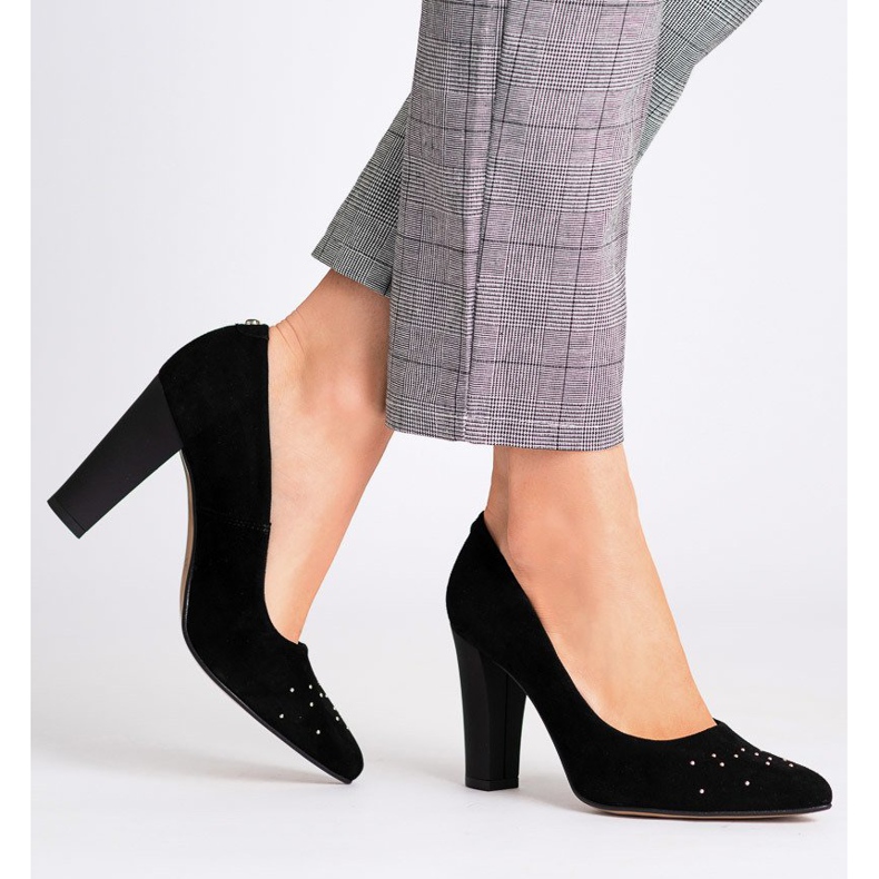 Marco Shoes Fekete 1007P szivattyúk fúvókákkal 2