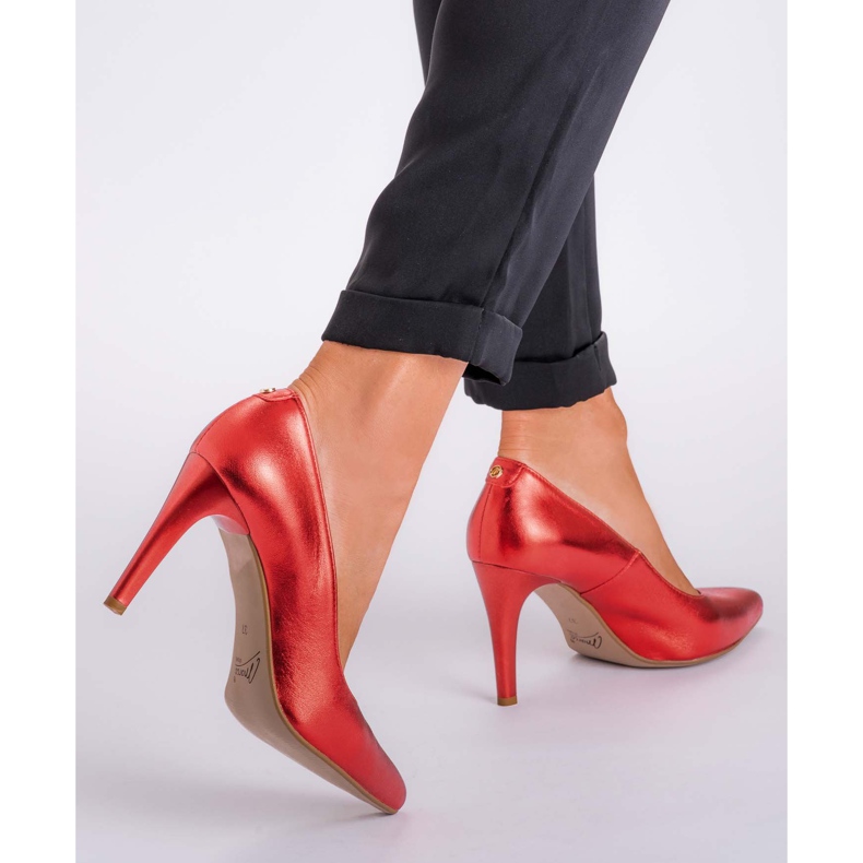 Marco Shoes Piros 0500P csapok fényes színben 2